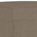 vidaXL Repose-pied Taupe 70x55x41 cm Tissu