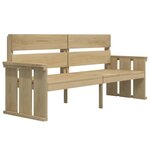 vidaXL Mobilier de salle à manger de jardin 3 Pièces Bois de pin imprégné