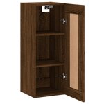 vidaXL Armoire murale chêne marron 34 5x34x90 cm bois d'ingénierie