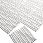 WallArt Panneaux muraux 3D Flows 12 Pièces GA-WA14