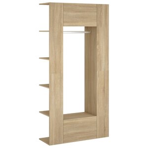 vidaXL Armoires de couloir 2 Pièces Chêne Sonoma Bois d'ingénierie