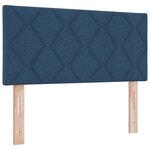 Box Spring Bed bleu vidaXL avec matelas  100x200 cm  en tissu