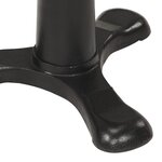vidaXL Tabourets de bar lot de 2 marron cuir véritable et fonte