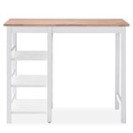 vidaXL Ensemble de bar 3 Pièces MDF Blanc