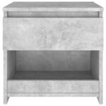 vidaXL Tables de chevet 2 Pièces Gris béton 40x30x39 cm Aggloméré