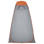 vidaXL Tente d'intimité gris et orange escamotable imperméable