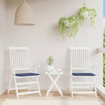 vidaXL Coussins de palette lot de 2 bleu marine 40x40x3 cm