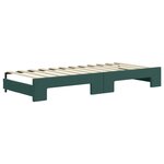 vidaXL Lit de jour avec gigogne et tiroirs sans matelas 80x200 cm