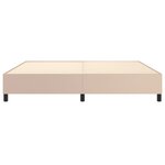 vidaXL Cadre de lit Cappuccino 200x200 cm Similicuir
