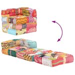 vidaXL Pouf modulaire Patchwork Tissu