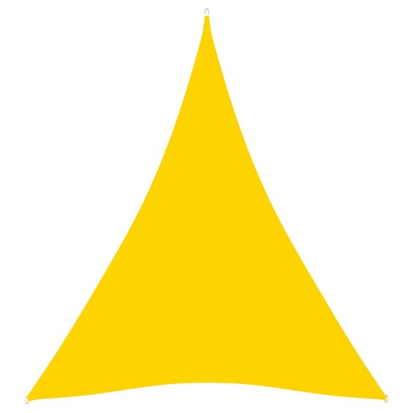 Vidaxl voile de parasol tissu oxford triangulaire 3x4x4 m jaune