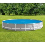 Intex Couverture solaire de piscine Bleu 448 cm Polyéthylène