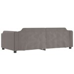 vidaXL Lit de jour avec gigogne et tiroirs taupe 100x200 cm tissu