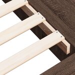 vidaXL Cadre de lit chêne marron 135x190 cm bois d'ingénierie