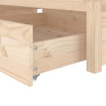 vidaXL Cadre de lit sans matelas avec tiroirs