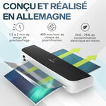 ACROPAQ Plastifieuse A3 - Avec 200 pochettes de plastification  Arrondisseur de coins  Coupe-papier  Moins 75  d'énergie