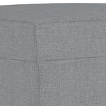 vidaXL Ensemble de canapés 3 Pièces avec coussins Gris clair Tissu