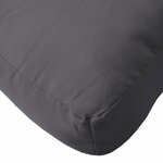 vidaXL Coussin de palette gris 60x60x12 cm tissu