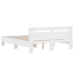vidaXL Cadre de lit sans matelas blanc 140x200 cm