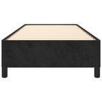 vidaXL Cadre de lit Noir 90x200 cm Velours
