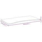 vidaXL Dessus de bureau 110x55x1 5 cm bambou