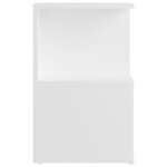 vidaXL Table de chevet blanc 35x35x55 cm bois ingénierie