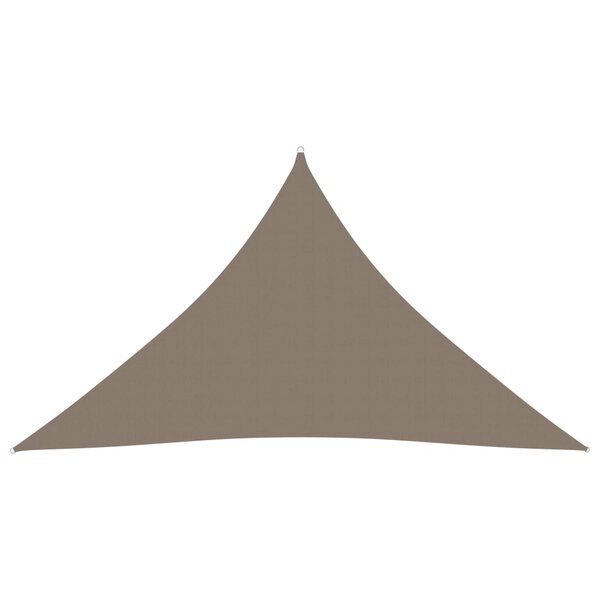 vidaXL Voile de parasol tissu oxford triangulaire 5x5x6 m taupe