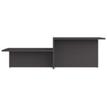 Vidaxl table basse gris 111 5x50x33 cm bois d'ingénierie