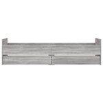 vidaXL Cadre de lit avec tiroirs sans matelas sonoma gris 90x200 cm