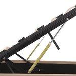vidaXL Cadre de lit à rangement hydraulique sans matelas 120x200 cm