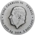 Pièce de monnaie en Argent 5 Dollars g 155.5 (5 oz) Millésime 2024 CHINESE ANCIENT INVENTIONS