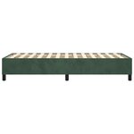 vidaXL Cadre de lit sans matelas vert foncé 90x200 cm velours