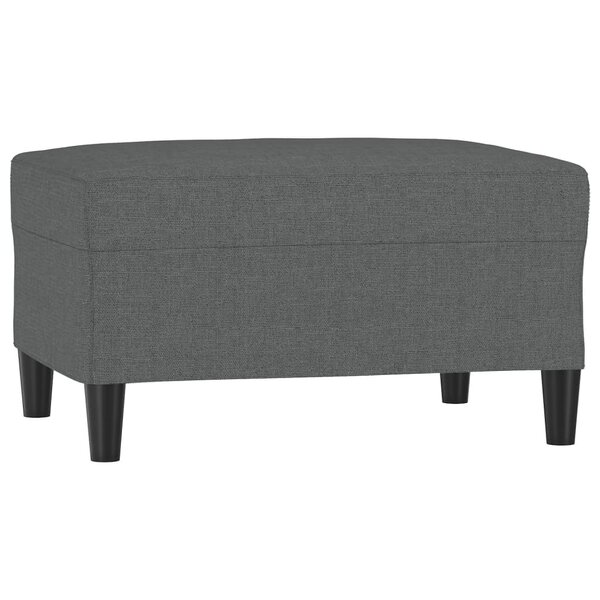 vidaXL Repose-pied Gris foncé 70x55x41 cm Tissu