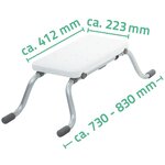 RIDDER Siège/tabouret de baignoire Eco Blanc A0042001