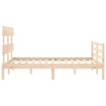 vidaXL Cadre de lit sans matelas 140x200 cm bois massif