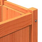 vidaXL Jardinière cire marron 180x31x31 cm bois de pin massif