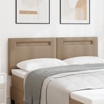 vidaXL Tête de lit design simple cappuccino 140 cm en simili cuir