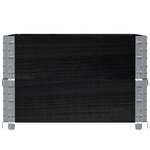 vidaXL Jardinière noir 80x60 cm bois massif de pin
