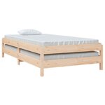 vidaXL Lit empilable sans matelas 100x200 cm bois massif de pin