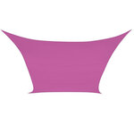 Perel Voile d'ombrage  hydrofuge  2 x 3 m  160 g/m²  polyester  rectangulaire  fuchsia