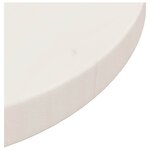 vidaXL Dessus de table Blanc Ø30x2 5 cm Bois de pin massif