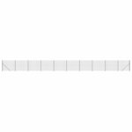 vidaXL Clôture en treillis métallique avec bride anthracite 1 4x25 m