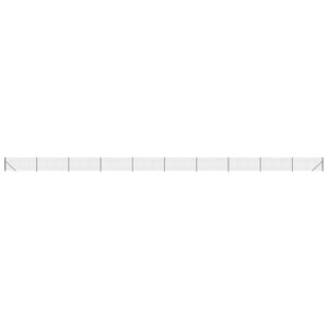 vidaXL Clôture en treillis métallique avec bride anthracite 1x25 m