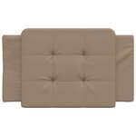 vidaXL Coussin de tête de lit cappuccino 90 cm similicuir