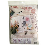 44 tampons transparents - Thème Vintage