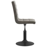 vidaXL Chaises pivotantes à manger lot de 6 gris foncé velours