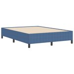 vidaXL Cadre de Lit Bleu 140x200 cm Tissu en Corde