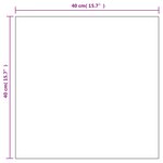 vidaXL Miroirs muraux 2 Pièces 40x40 cm Carré Verre