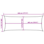 vidaXL Voile d'ombrage 160 g/m² Beige 2x4 5 m PEHD