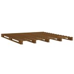 vidaXL Lit de palette sans matelas marron miel 140x190 cm bois massif